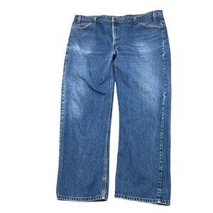 Levis 505 Jeans Men 46W x 32L‎ Blue Regular Straight USA Red Batwing Orange Tab